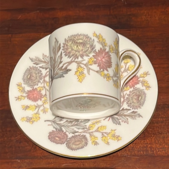 Vintage Wedgwood Lichfield Demitasse Cup & Saucer Bone China England Discont'd - Picture 4 of 15
